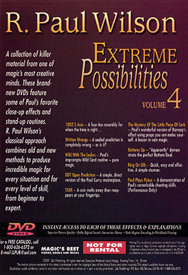 Extreme Possibilities Vol. 4 | R. Paul Wilson - (DVD)