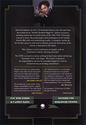 The Naked Zombie Ball | Raymond Crowe - (DVD) 