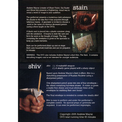 Stain Shiv | Andrew Mayne - (DVD) 