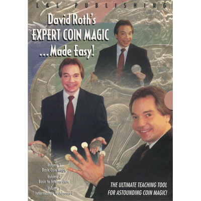 David Roth Expert Coin Magic Made Easy (3 volume set) - (Download)