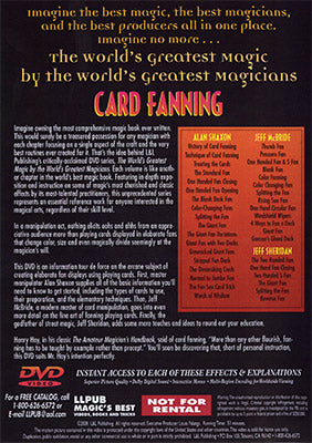 World's Greatest Magic: Card Fanning Magic - (DVD)