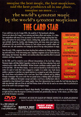 World's Greatest Magic: Card Stab - (DVD)