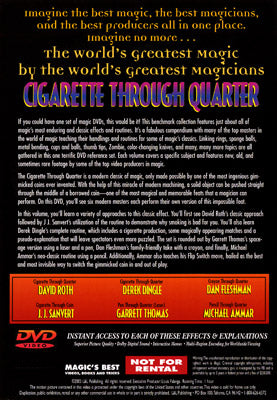 World's Greatest Magic: Cigarette Through Quarter - (DVD)
