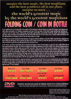 World's Greatest Magic: Folding Coin - Coin In Bottle - (DVD)