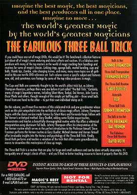 World's Greatest Magic: Fabulous Three Ball Trick - (DVD) 