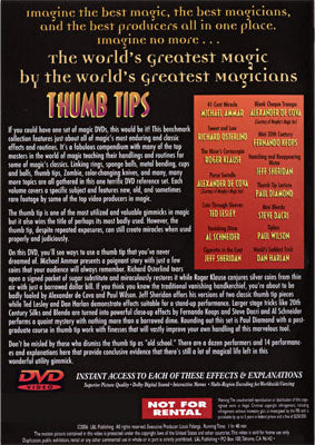 World's Greatest Magic: Thumbtips - (DVD)