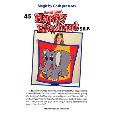 Happy Elephant Silk (115cm) | David Ginn and Goshman  s