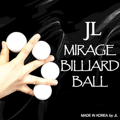 Mirage Billiard Balls | JL (WHITE, 3 Balls and Shell, 4.3cm) 