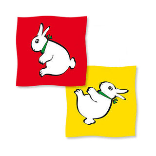 Rabbit-Duck Seidentuch 90cm (2 Silk Set) | Vincenzo Di Fatta