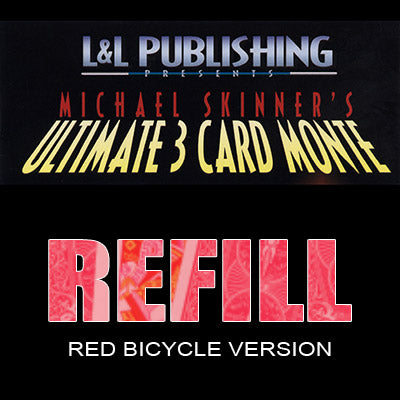 Refill Cards for Ultimate 3 Card Monte (red)