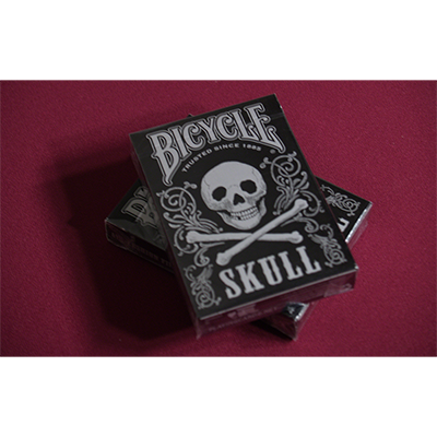 Bicycle Skull Metallic (Silver) | Gambler's Warehouse