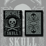 Bicycle Skull Metallic (Silver) | Gambler's Warehouse