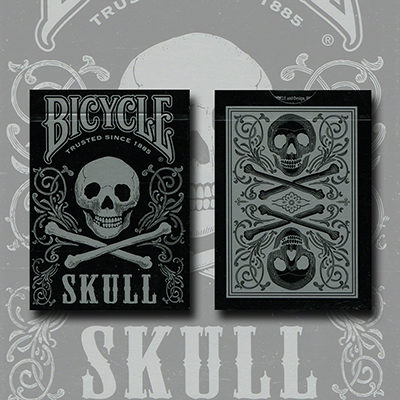 Bicycle Skull Metallic (Silver) | Gambler's Warehouse