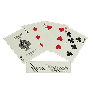 Tattoos (Six Of Hearts) 10 pk.